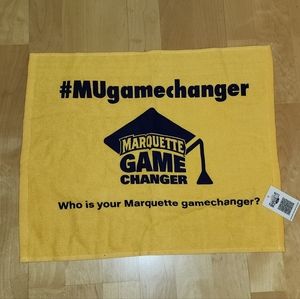 Marquette "#MUgamechanger" rally towel Basketball National Marquette Day